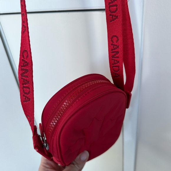Lululemon Red Crossbody Pouch with Maple Leaf Emboss - Picture 8 of 13